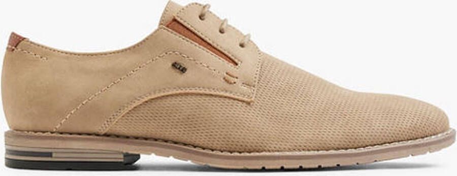 AM shoe Zandkleurige veterschoen