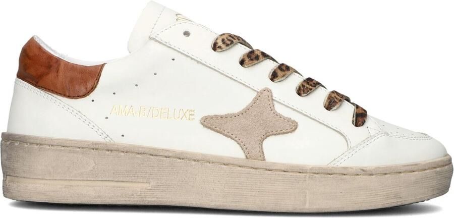Ama Brand Deluxe Slam Sneakers Leer Dames Wit