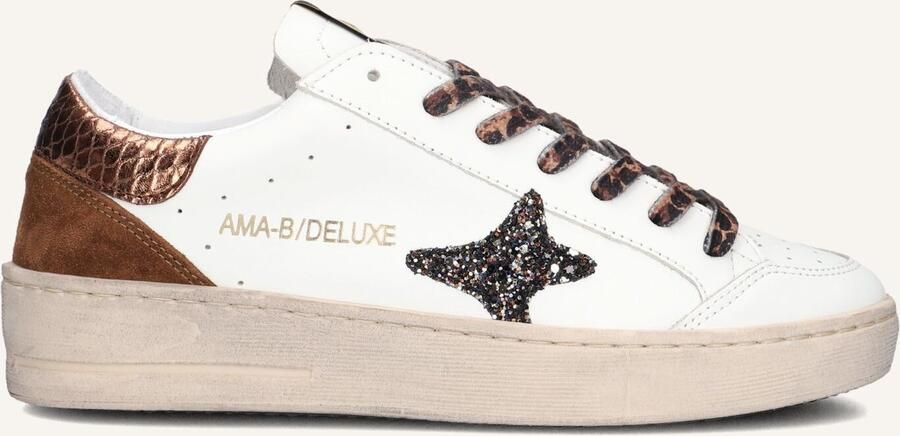 Ama Brand Deluxe Slam Sneakers Leer Dames Wit