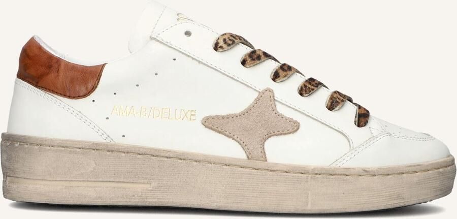 Ama Brand Deluxe Slam Sneakers Leer Dames Wit