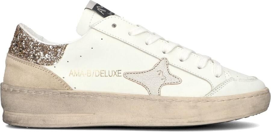 Ama Brand Deluxe Slam Sneakers Leer Dames Wit
