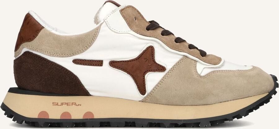 Ama Brand Deluxe S.run Men Sneakers Suède Heren Beige
