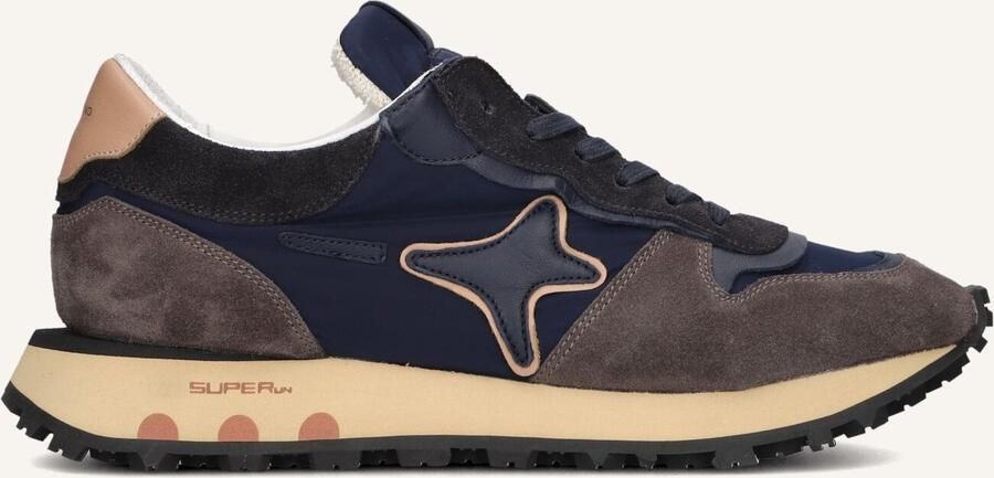 Ama Brand Deluxe S.run Men Sneakers Suède Heren Blauw