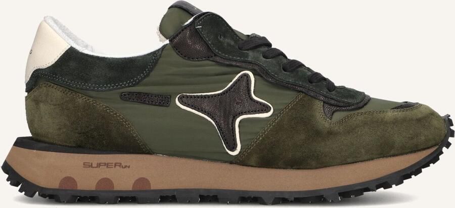 Ama Brand Deluxe S.run Men Sneakers Suède Heren Groen