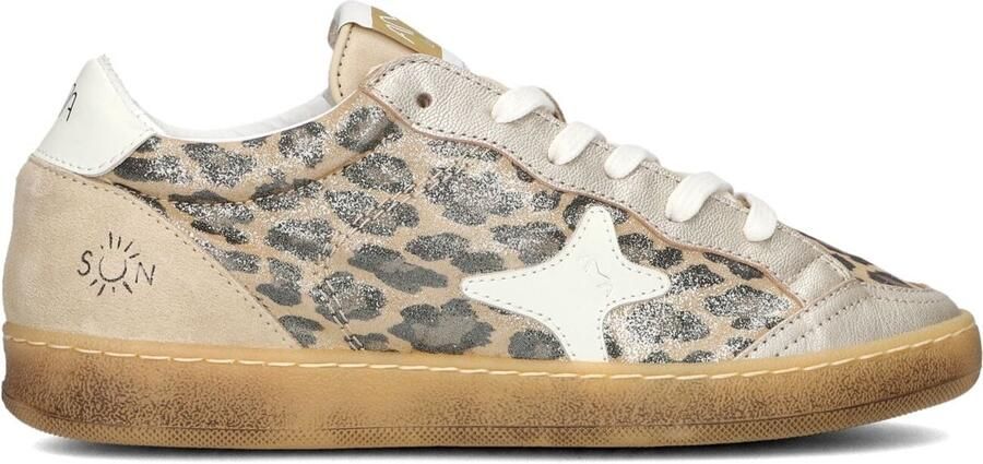 Ama Brand Deluxe Sun Sneakers Leer Dames Goud