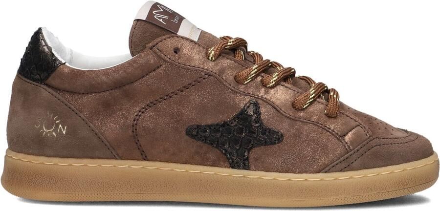 Ama Brand Deluxe Sun Sneakers Suède Dames Bruin