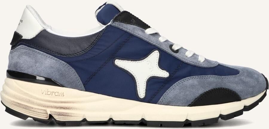 Ama Brand Deluxe Urban Sneakers Suède Heren Donkerblauw