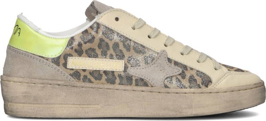 Ama Brand Deluxe Slam Sneakers Leer Dames Beige