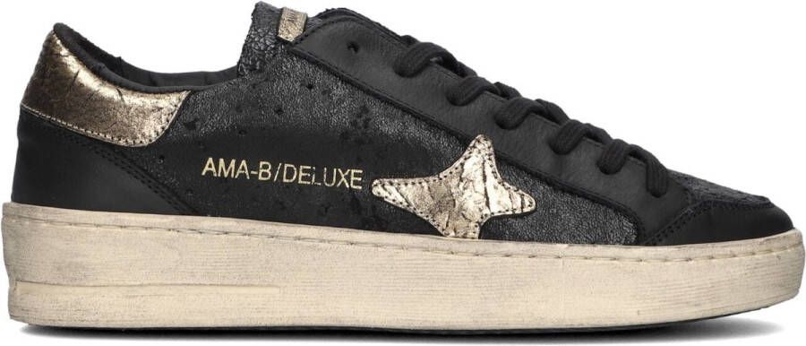 Ama Brand Deluxe Slam Sneakers Leer Dames Zwart
