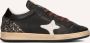 Ama Brand Deluxe Sun Sneakers Leer Dames Zwart - Thumbnail 1