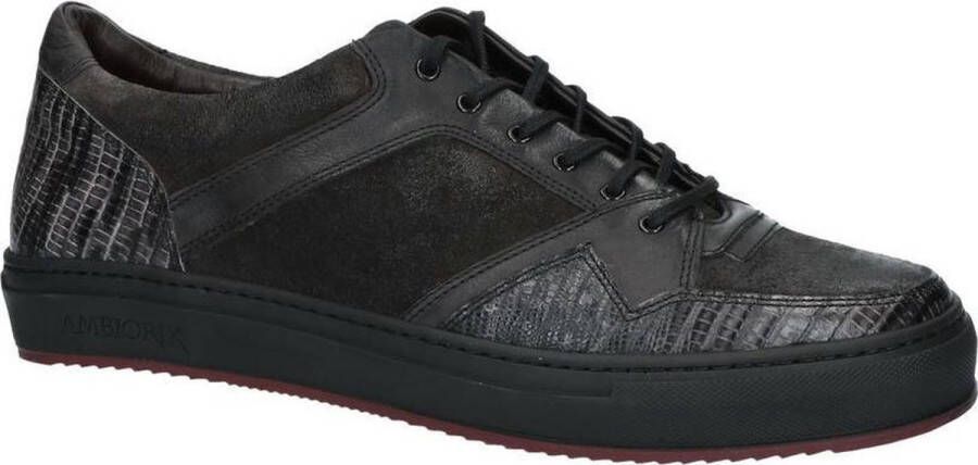 Ambiorix Brindisi-2 Heren Zwart;Zwarte New Yumbari Grey Suede Grey Lavagna Nab. Oil Grey