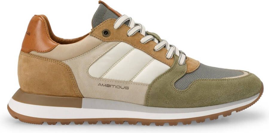 AMBITIOUS Heren Sneakers Ambitio -kaki Beige Camel Khaki