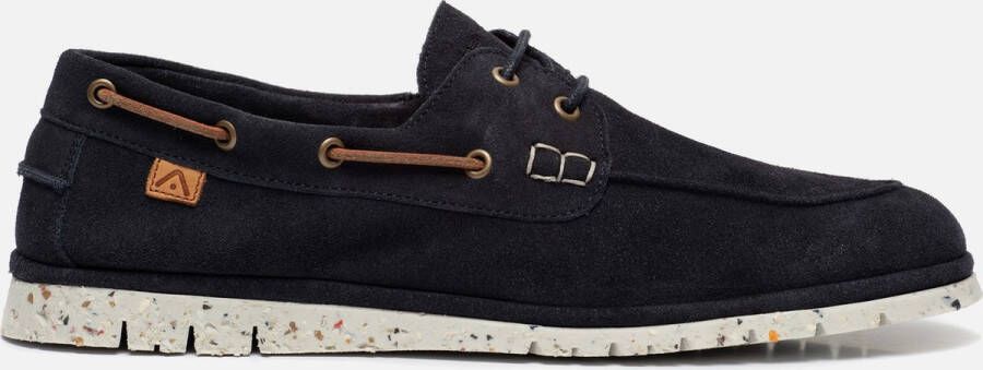 AMBITIOUS Amber Instappers blauw Suede