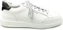 Ambitious Witte leren sneakers met zwarte hielinzet White Heren - Thumbnail 1