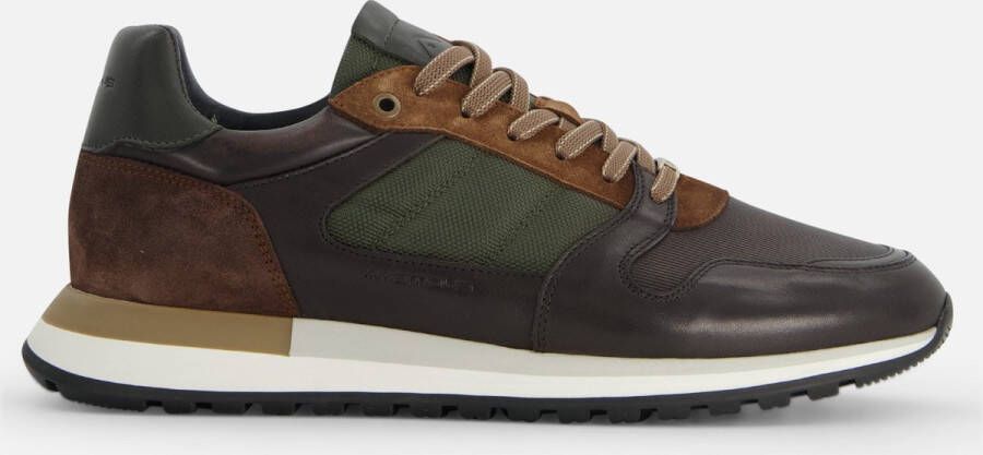 AMBITIOUS Grizz Khaki Sneakers groen Leer