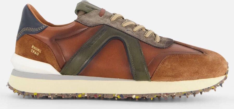 AMBITIOUS Rhome Sneakers cognac Leer