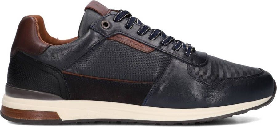AMBITIOUS Slow Sneakers Heren Leren Sneaker Blauw