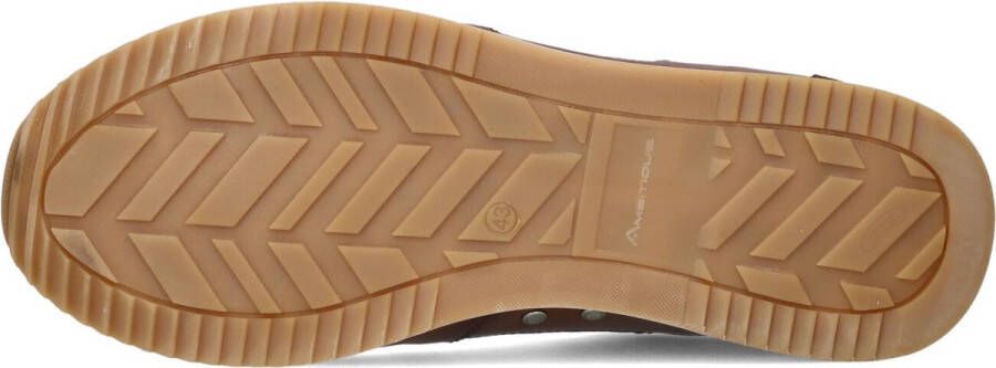 AMBITIOUS Slow Sneakers Leren Sneaker Heren Bruin