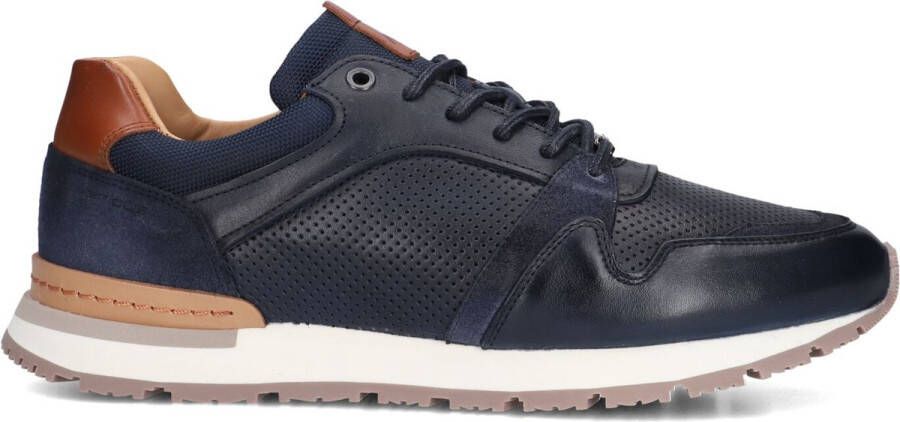 AMBITIOUS Vince Sneakers Leren Sneaker Heren Blauw