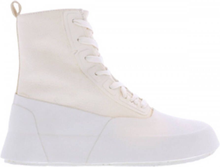 Ambush Leather Mix Hi-Top Sneaker Off Heren Wit