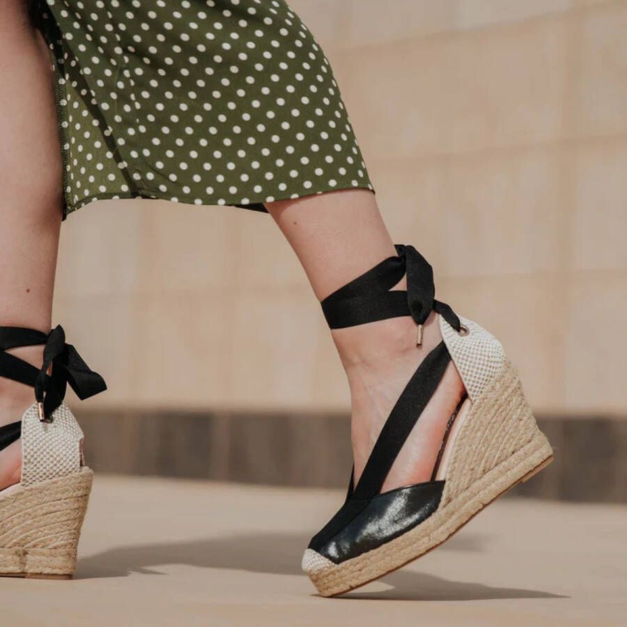 Amelie E #Espadrilles Platformzolen en Yute