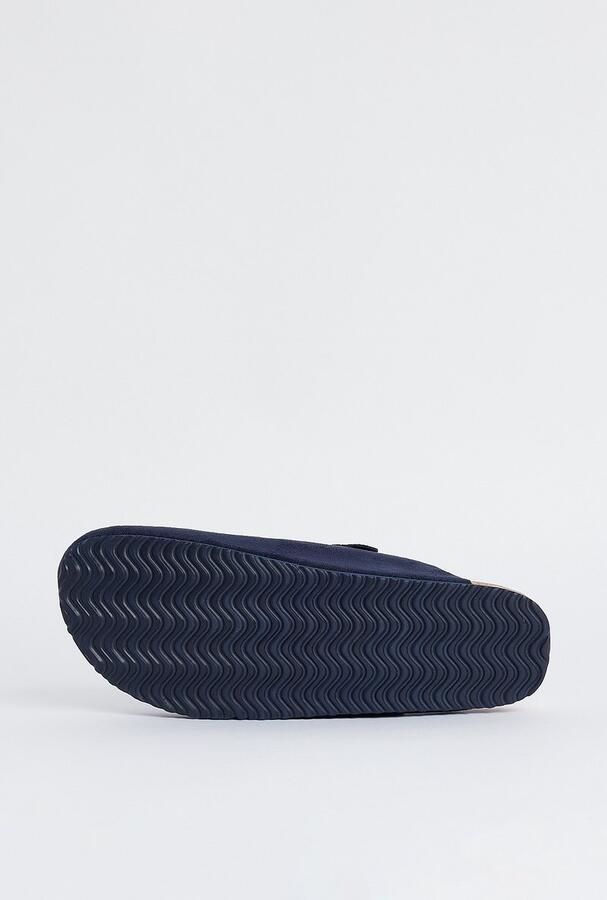 America Today Ved suèdelook clogs donkerblauw - Foto 3