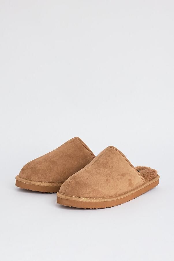 America Today suèdelook pantoffels camel - Foto 4