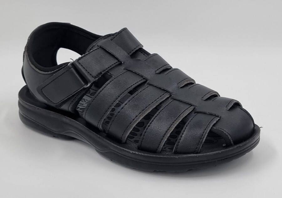 Hitman Schoenen Elong500 Sandalen Heren Lichtgewicht Zacht Voetbed Klittenband Sluiting Licht Bruin - Foto 4