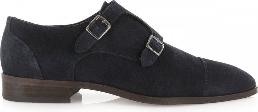 BASICS FROM AMSTERDA Flip Suede Blauw Suede Nette schoenen Heren
