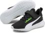 Puma Flyer Runner V PS sneakers zwart geel wit Jongens Mesh Meerkleurig 30 - Thumbnail 2