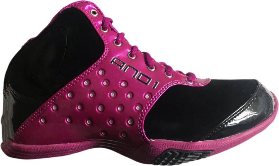 AND1 Basketbalschoen Pink zwart zilver