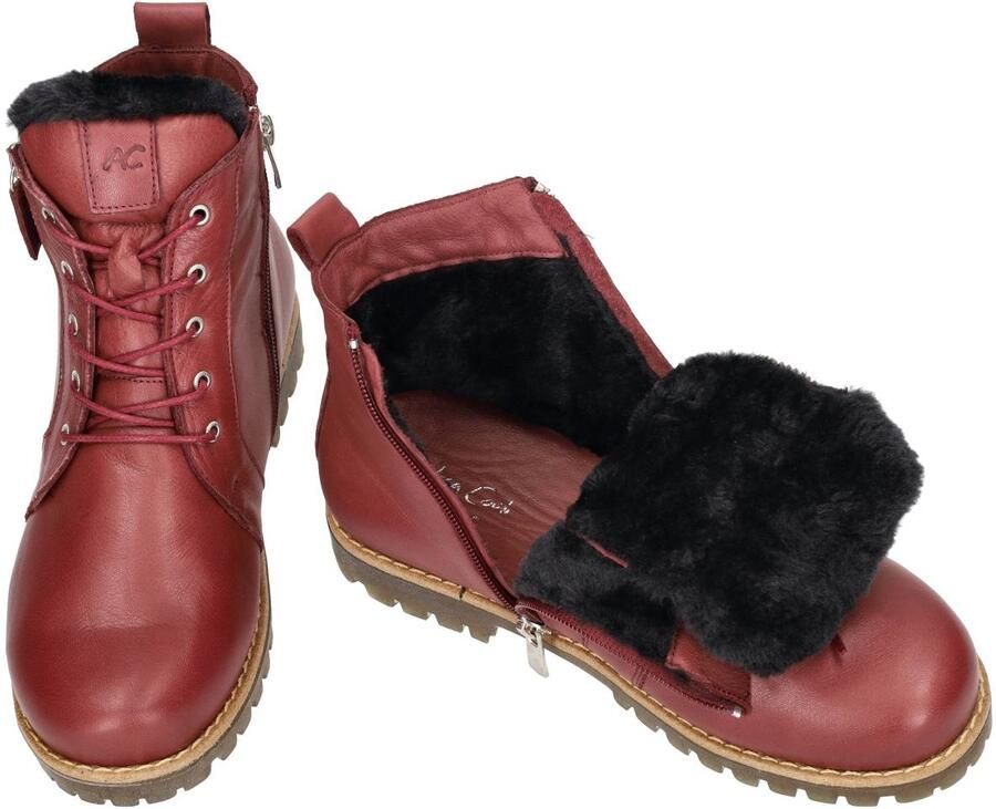 Andrea Conti -Dames bordeaux enkellaarzen