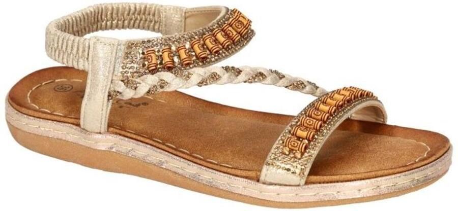 Andrea Conti -Dames champagne sandalen