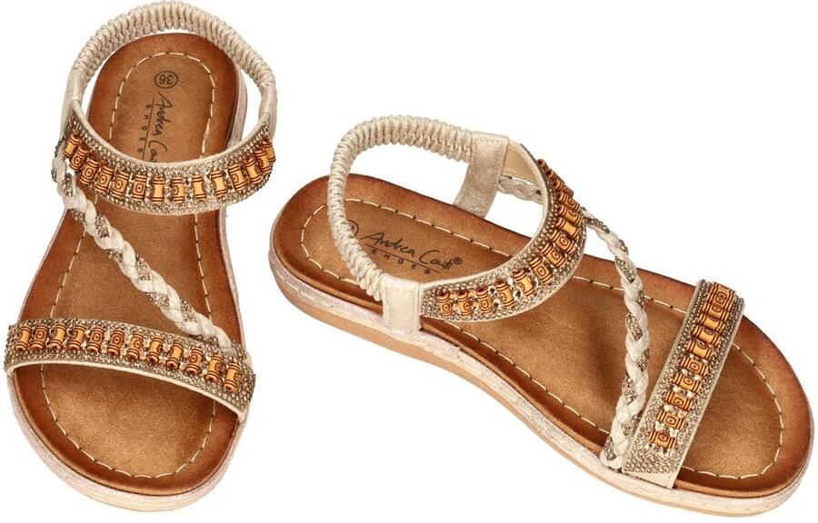 Andrea Conti -Dames champagne sandalen