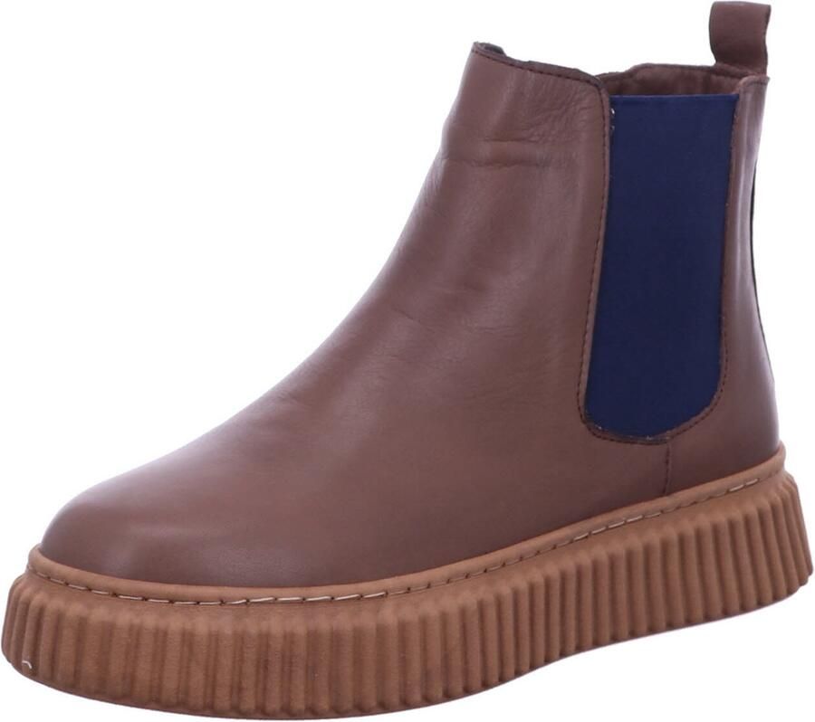 ANDREA CONTI Laarzen 'Stiefeletten Boot Damen 0344523 061 Glattleder in braun' bruin