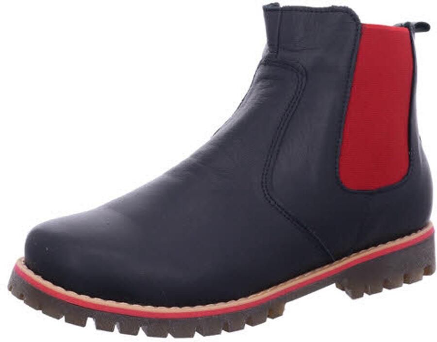 ANDREA CONTI Veterlaarzen 'Schnürstiefelette n 0348894 002 Echtleder in schwarz' zwart