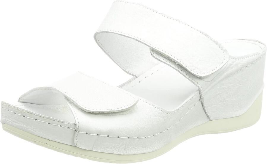 Andrea Conti Dames Sandalen 0027996 Wit Leren Fisherman