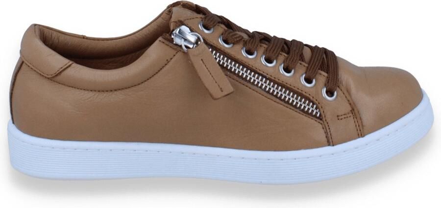 Andrea Conti Dames Sneaker Brandy Cognac