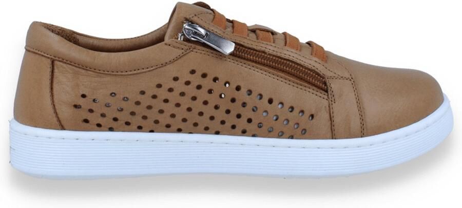 Andrea Conti Dames Sneaker Cognac