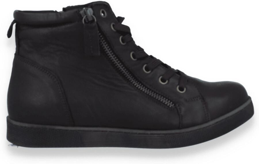 Andrea Conti Dames Sneaker Hoog Bruin