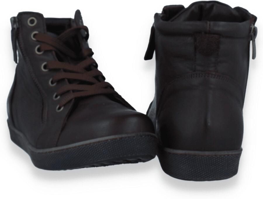 Andrea Conti Dames Sneaker Hoog Bruin
