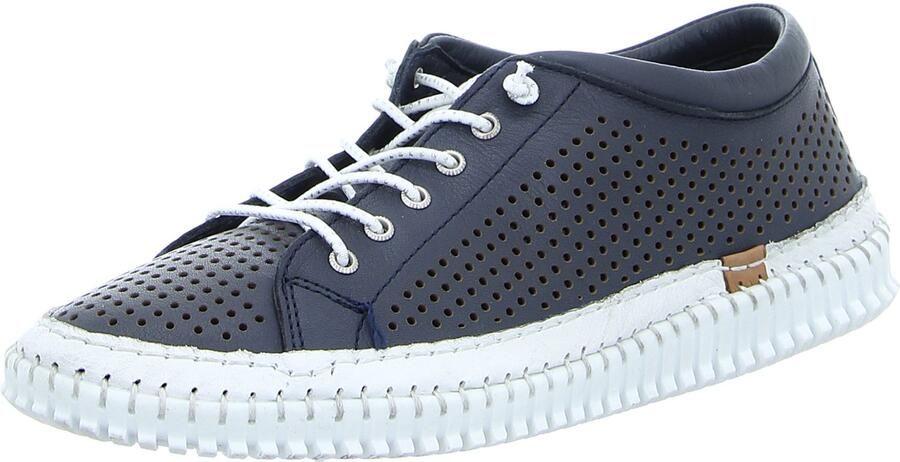 Andrea Conti dames veterschoenen blauw
