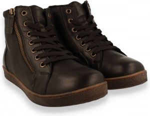 Andrea Conti Dames Hoog Sneaker Zwart