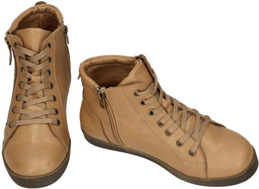 Andrea Conti Dames Sneaker High Cognac