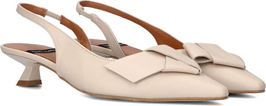 ÁNGEL ALARCÓN Slingbacks Dames 25055 Maat: 39 Materiaal: Gomma leer Kleur: Beige