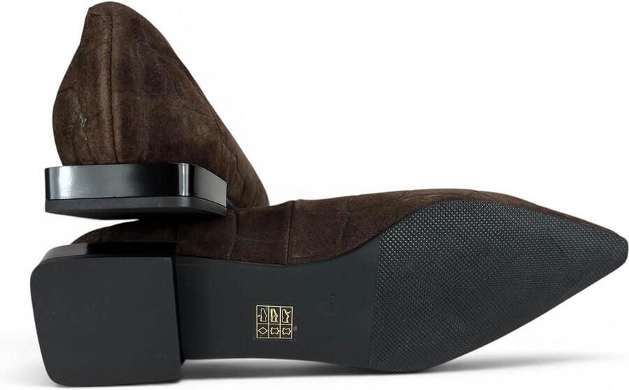 Angel Alarcon Nay 26504-530B Wenge Spitse ballerina kroko