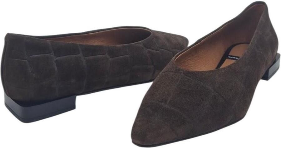 Angel Alarcon Nay 26504-530B Wenge Spitse ballerina kroko - Foto 2