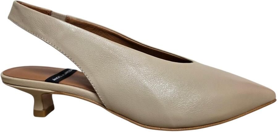 Angel Alarcon Sonia 26016 273B Next Latte Slingback Gebroken Wit Leer Dames Gebroken Wit
