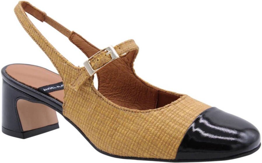 Angel Alarcon Mary Jane Slingback Camel