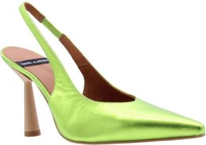 Angel Alarcon Peep Toe Peep Heel Green